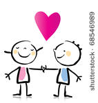 stock-vector-valentine-s-day-two-people-in-love-holding-hands-cartoon-children-s-drawing-style-series-see-more-68546989